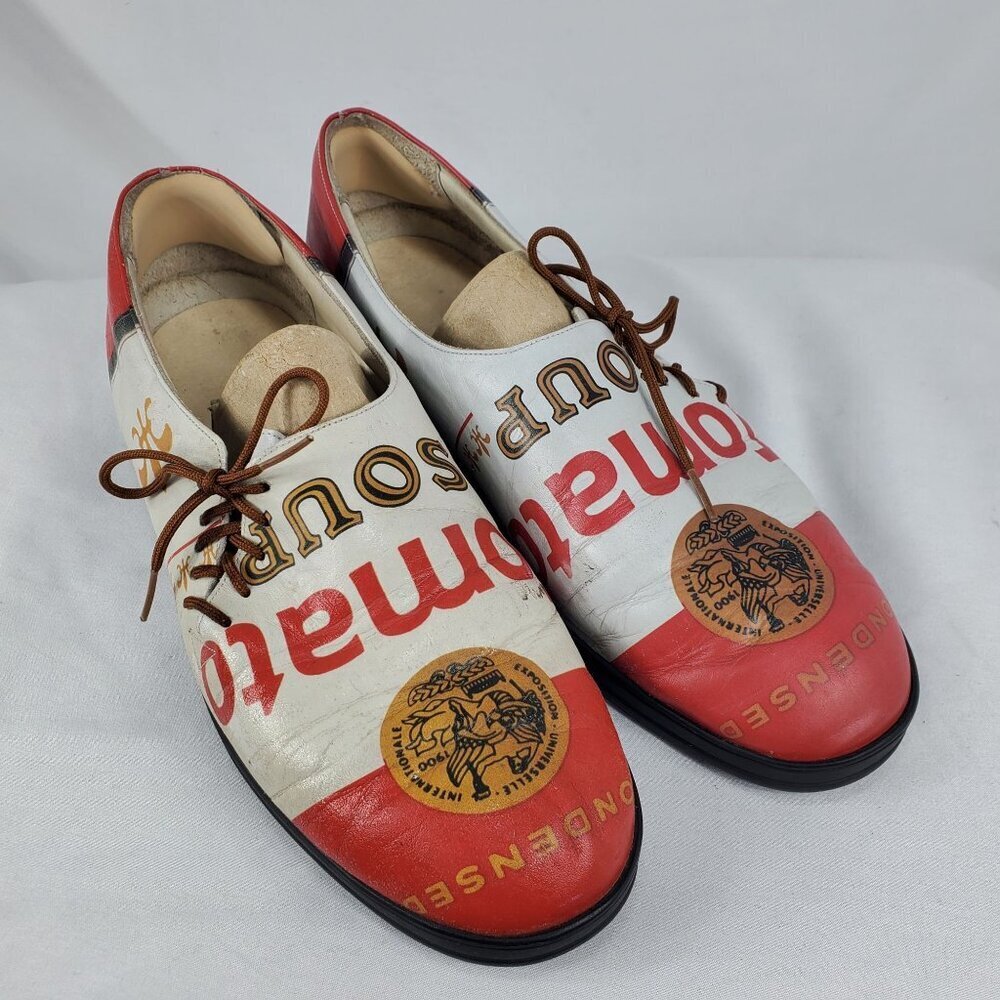 Icon Casual Shoes Pop Art Campbell's Tomato Soup Andy Warhol Size M 7.5 W 9.5 - Picture 5 of 13